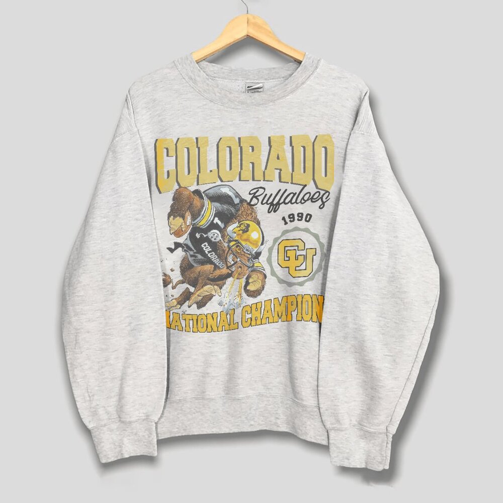 Vintage 90s University of Colorado Buffaloes Football Shirt, CU Buffaloes Tee
